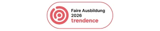 Award Trendence Faire Ausbildung 2026 in red frame
