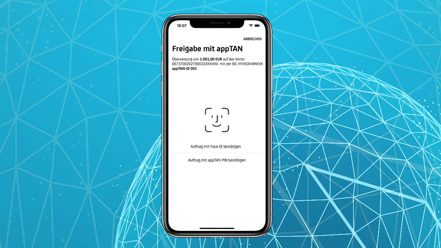 appTAN biometrische Freigabe