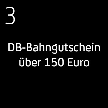 3 DB Bahngutschein