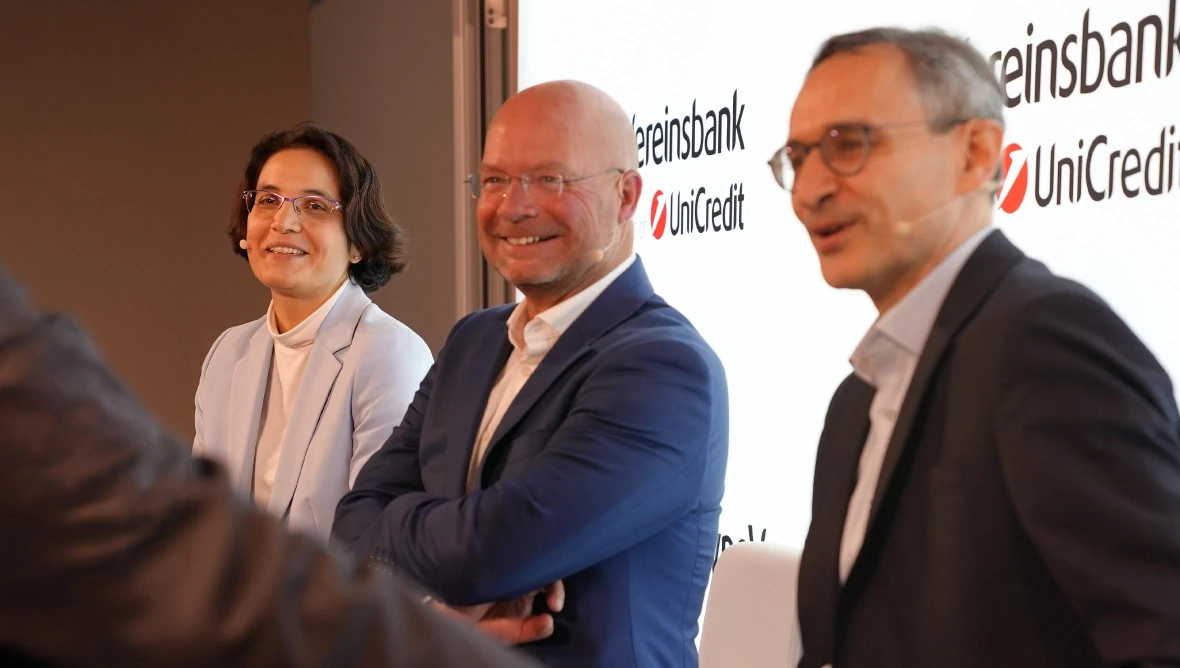Podiumsgespräch bei einer Veranstaltung von HypoVereinsbank und UniCredit