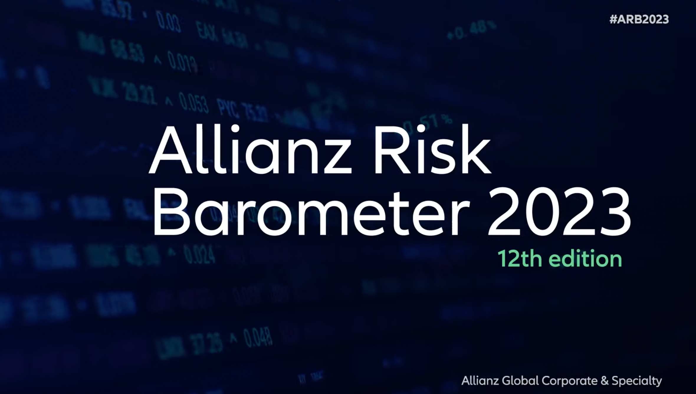 Allianz Risk Barometer 2023 | AGCS