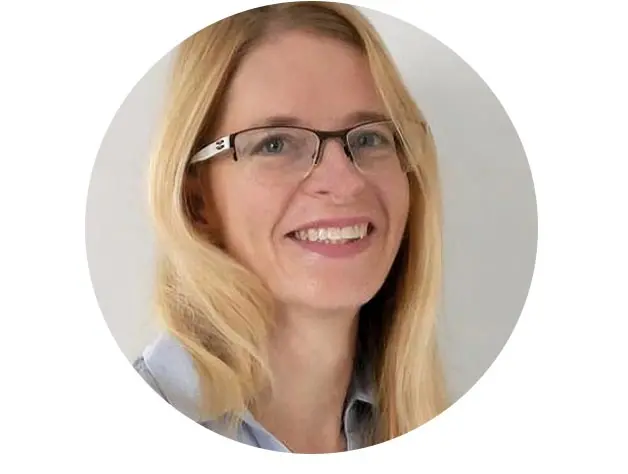 Porträtfoto einer Person mit langen blonden Haaren, HVB Expertin Marion Pflügner